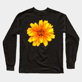 unique yellow red flower, bloom, flowers, petals Long Sleeve T-Shirt